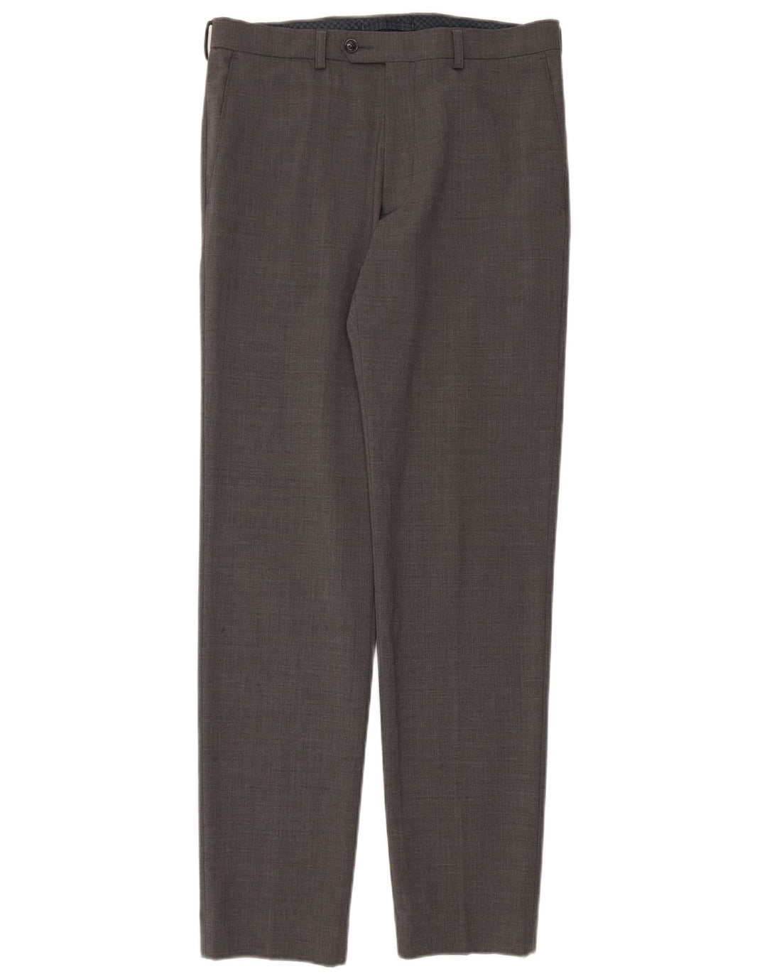 Marks & Spencer Herren-Anzughose mit maßgeschneiderter Passform, schmal, W32, L33, graue Wolle