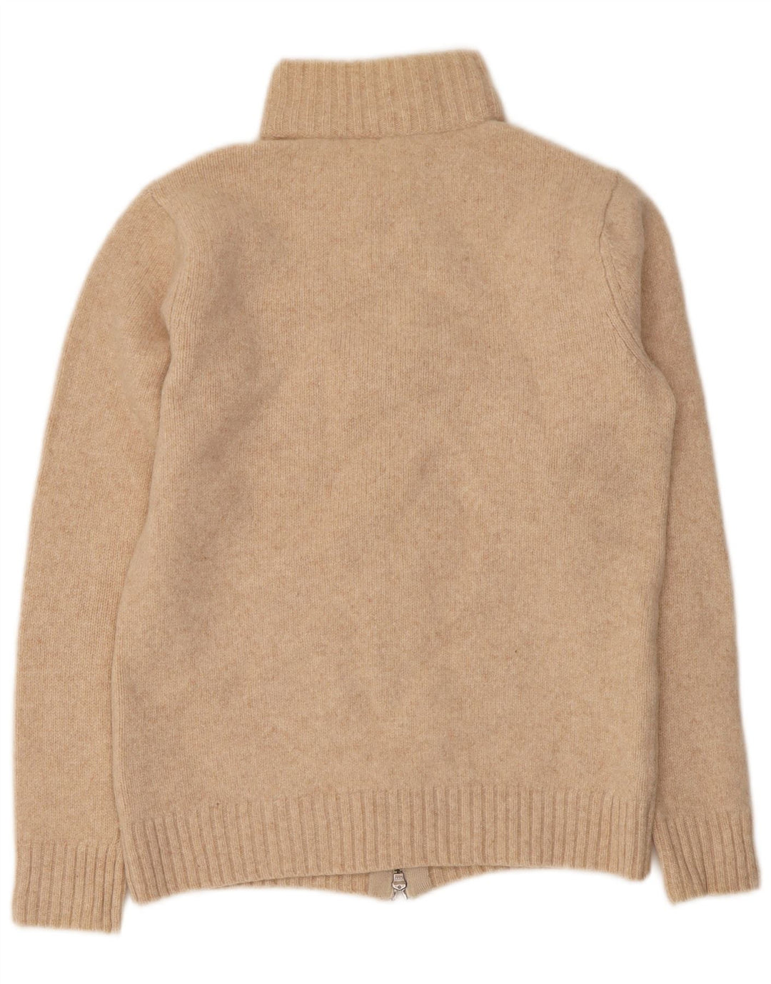 Armani Damen Strickjacke UK 12 Mittelbeige Schurwolle