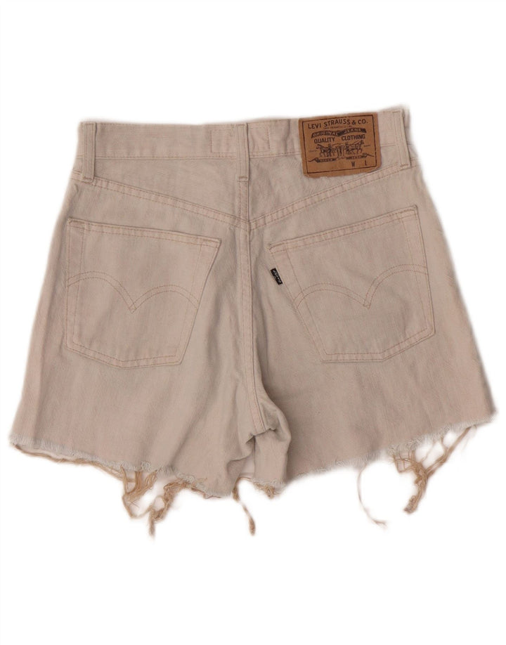 Levi's Damen Jeansshorts W29 Medium Off White
