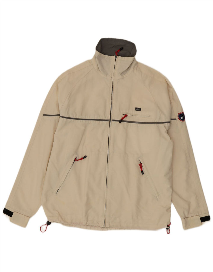 Asics Herren Utility Jacke UK 38 Mittelbeige Baumwolle