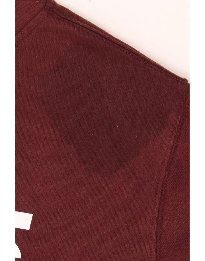 VANS Herren Graphic Hoodie Pullover Kleine Burgunderrote Baumwolle