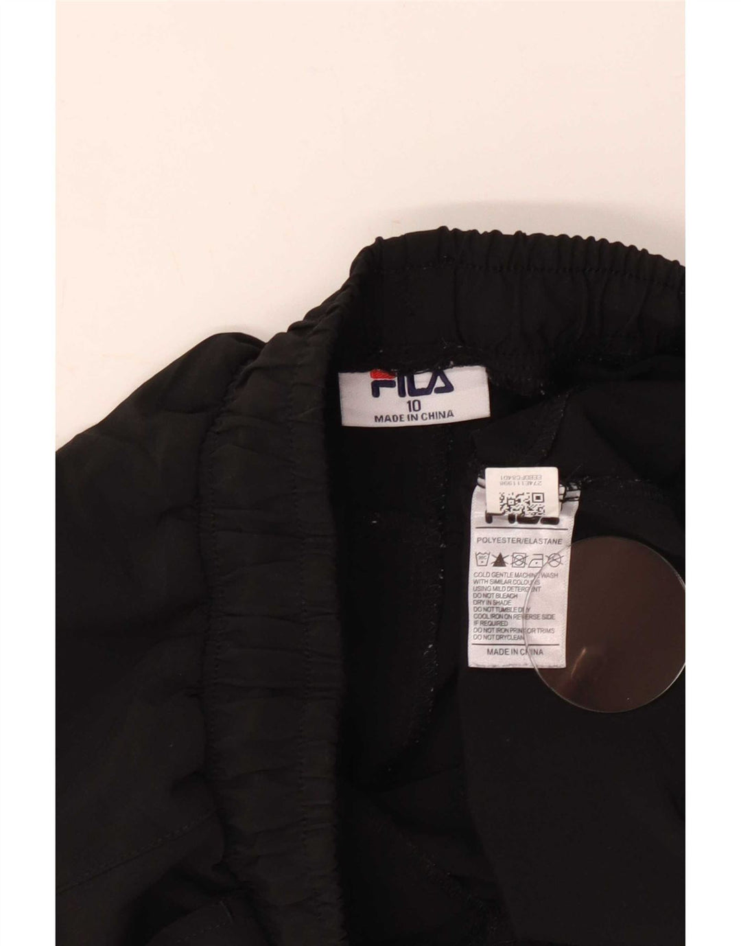 Fila Damen Sportshorts UK 10 Small Schwarz Polyester