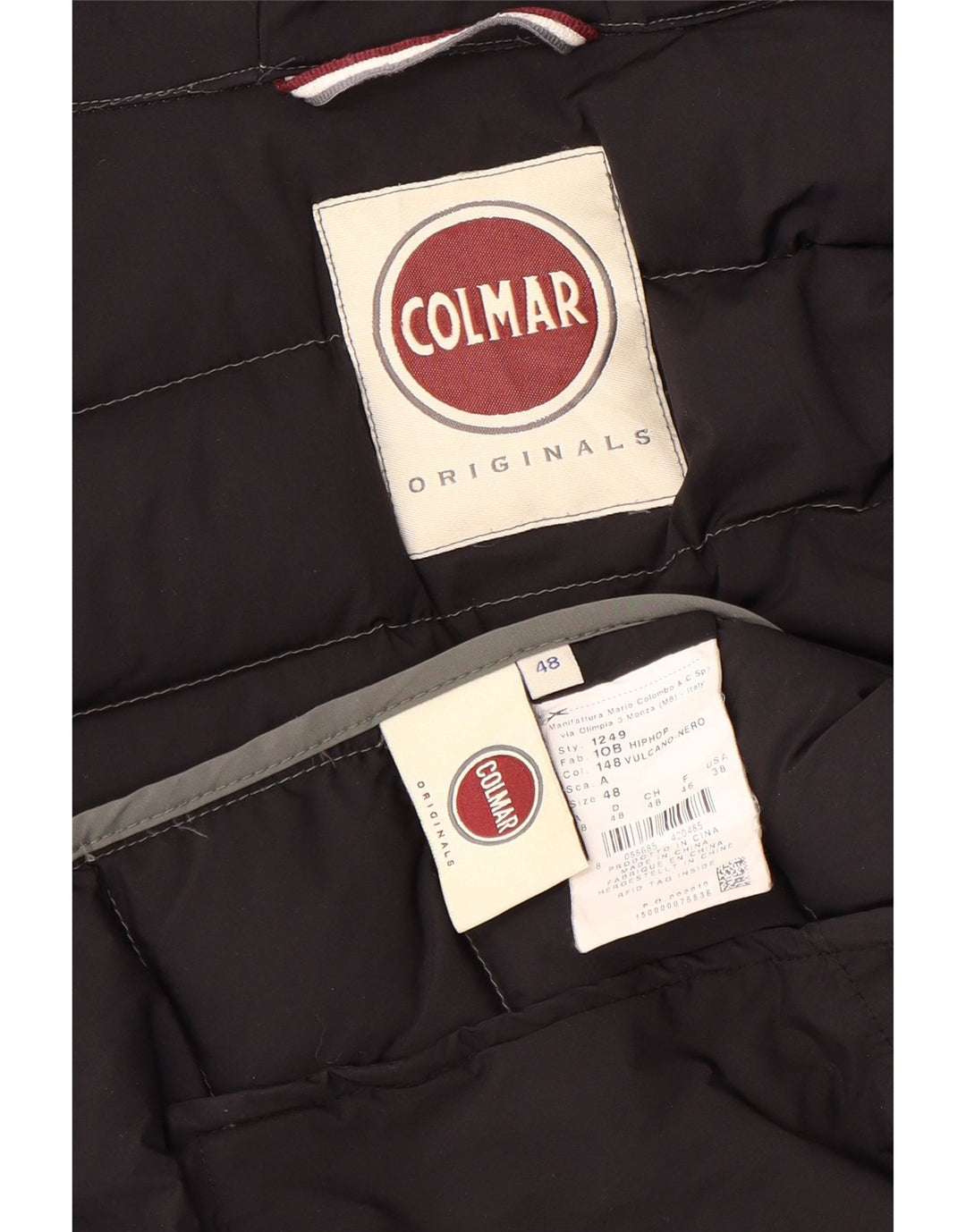 Colmar Herren-Jacke mit Kapuze, gepolstert, IT 48, Mittelgrau