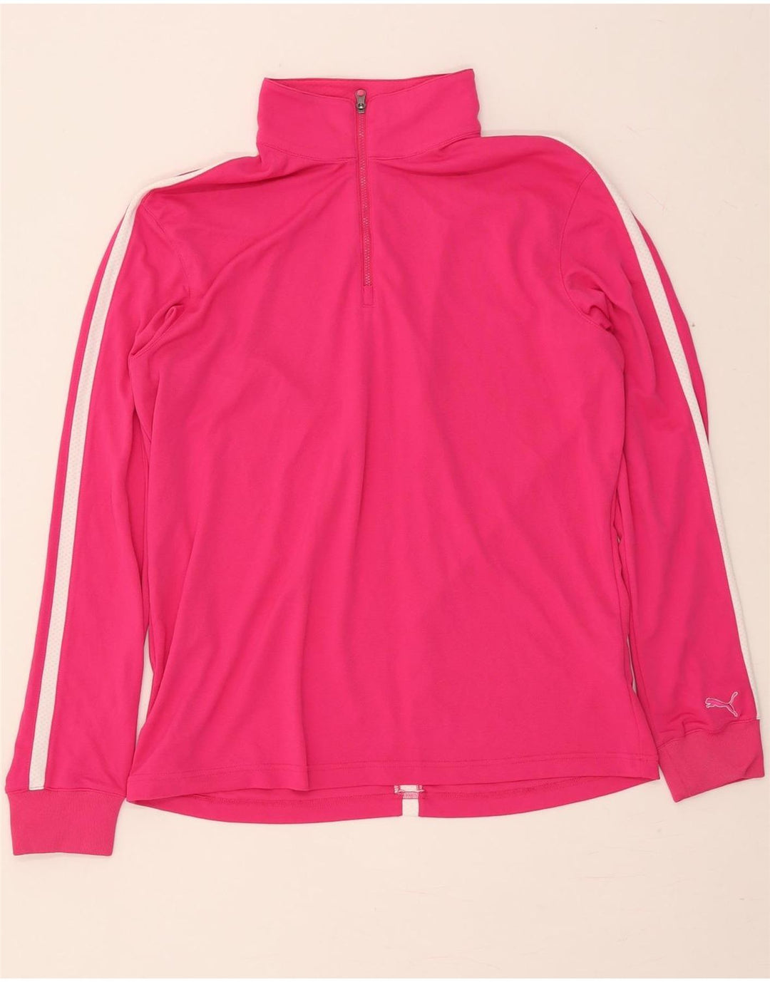 Puma Damen-Trainingsanzug mit Reißverschluss, übergroß, Gr. 14, Mittelrosa
