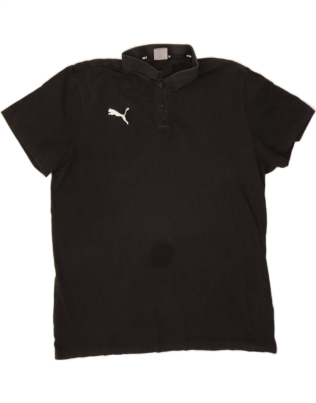 PUMA Mens Polo Shirt XL Black Cotton Vintage Puma and Second-Hand Puma from Messina Hembry 