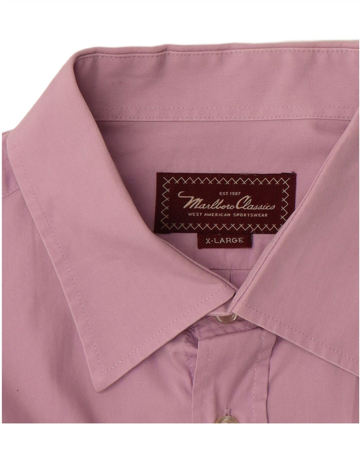 MARLBORO CLASSICS Herrenhemd XL Lila