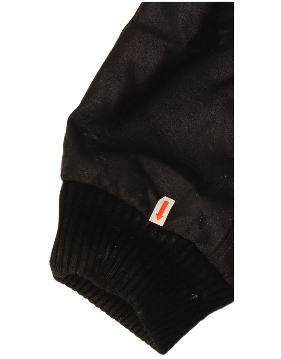 Vintage Herren Lederjacke IT 56 3XL Schwarzes Leder