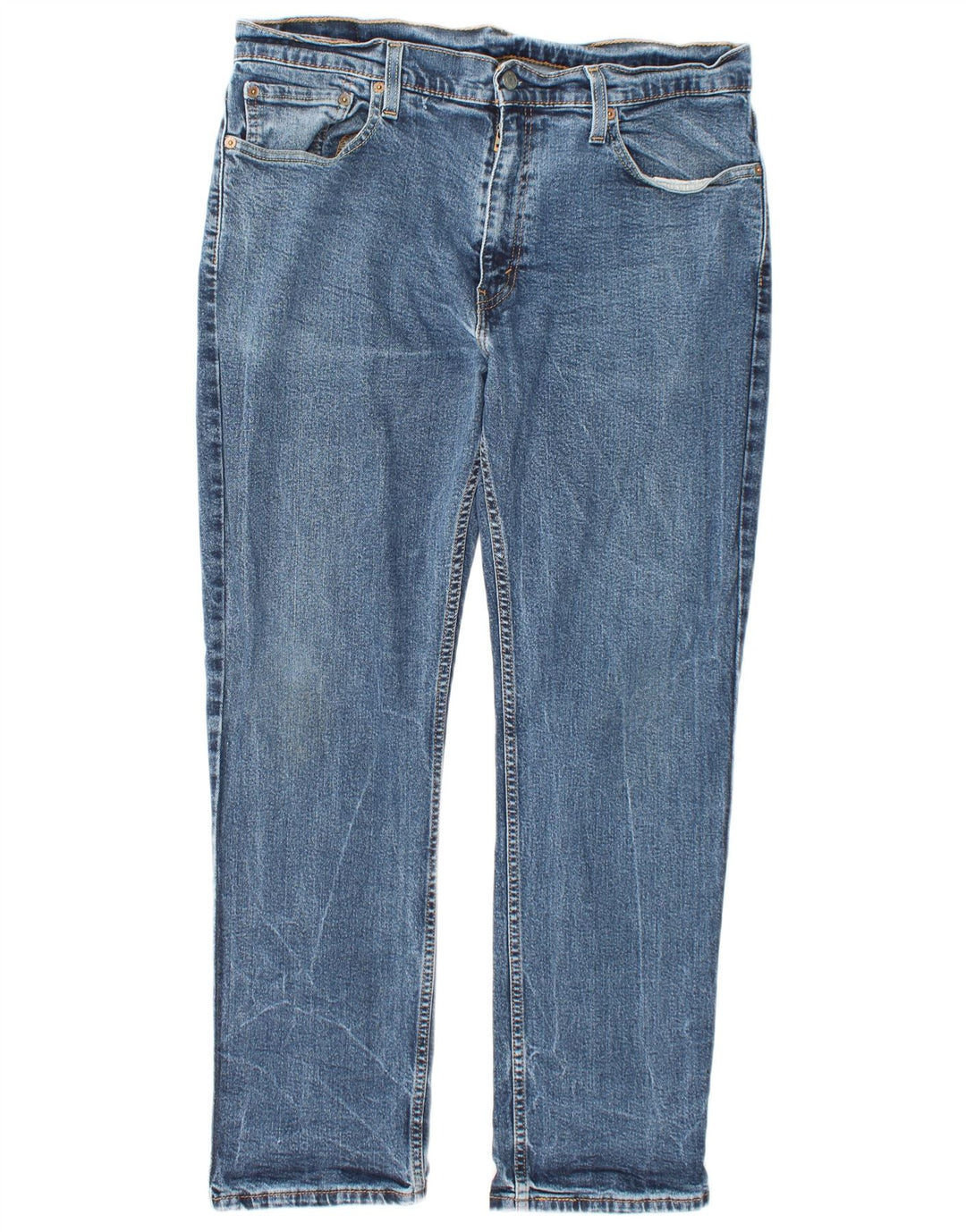 Levi's Herren 514 Straight Jeans W36 L30 Blaue Baumwolle