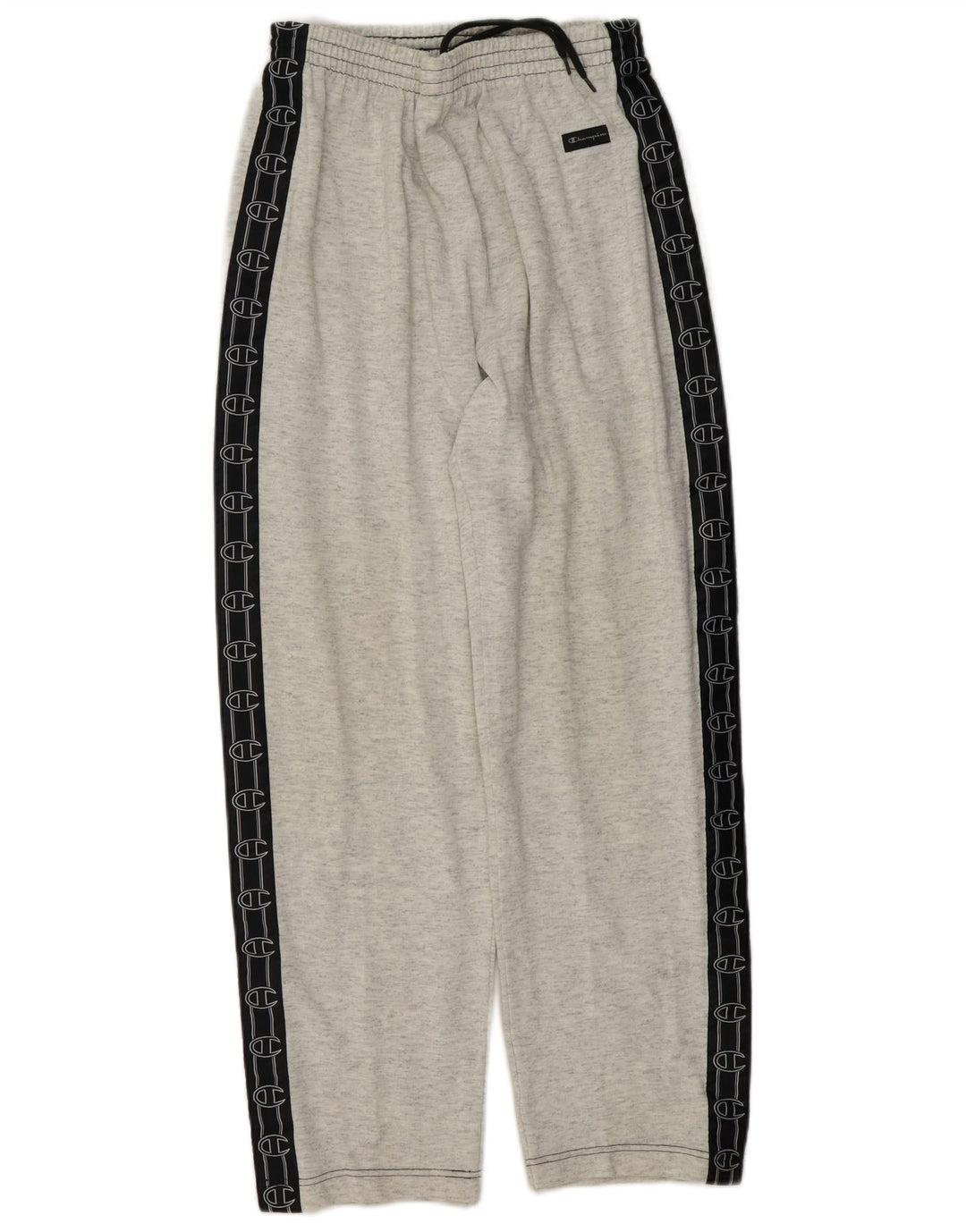 CHAMPION Mens Graphic Tracksuit Trousers Large  Grey Colourblock Cotton