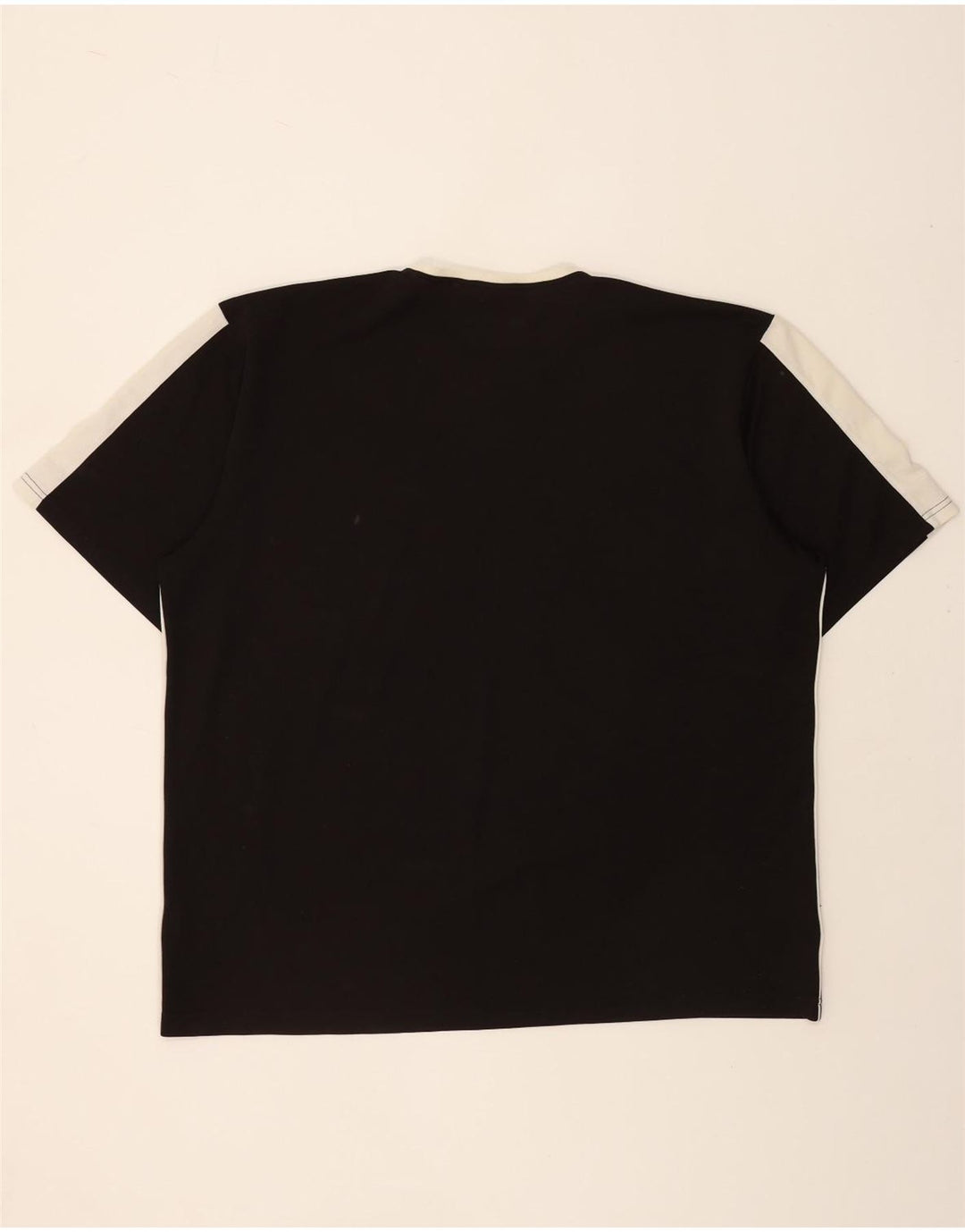 PUMA Mens T-Shirt Top XL Black Colourblock Vintage Puma and Second-Hand Puma from Messina Hembry 
