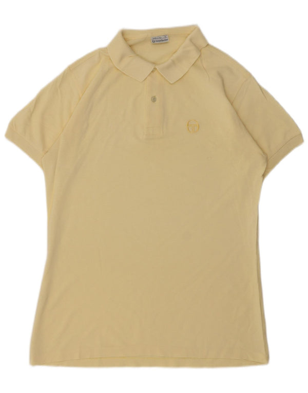 Sergio Tacchini Herren Poloshirt IT 50 mittelgelbe Baumwolle