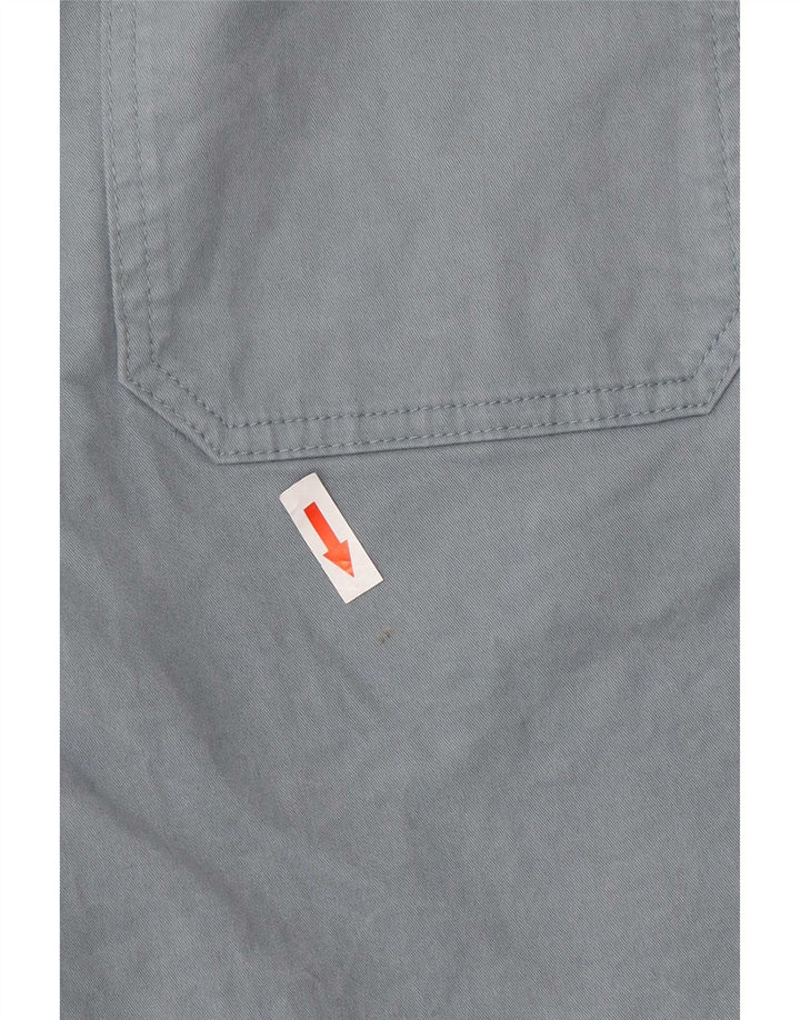 Marks & Spencer Herren-Chinoshorts W34, Größe L, Blau, Baumwolle
