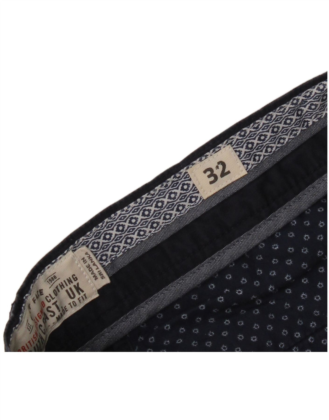 Fat Face Herren-Chinoshorts W32, mittelmarineblaue Baumwolle