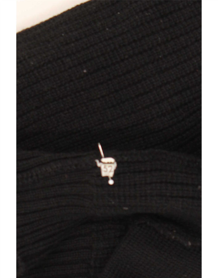 Vintage Damen Cardigan Pullover IT 52 2XL Schwarz