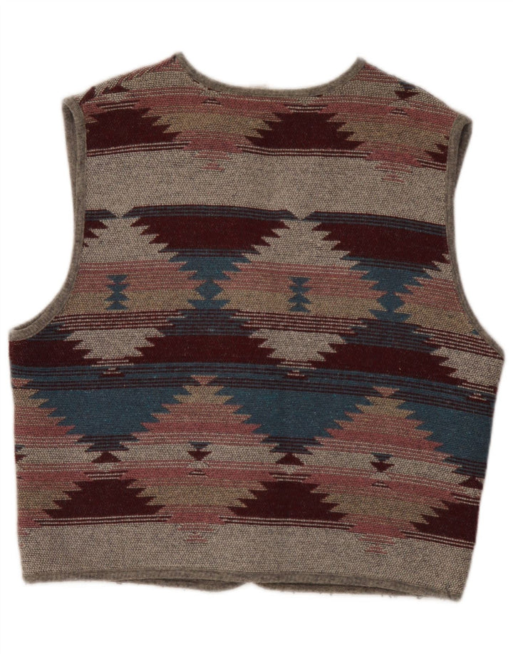 Vintage Herren Weste groß mehrfarbig Fair Isle Aztec