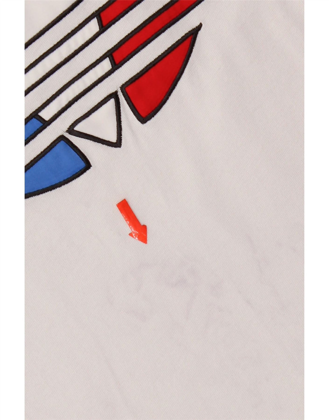 Adidas Herren Grafik-T-Shirt-Oberteil aus mittelweißer Baumwolle