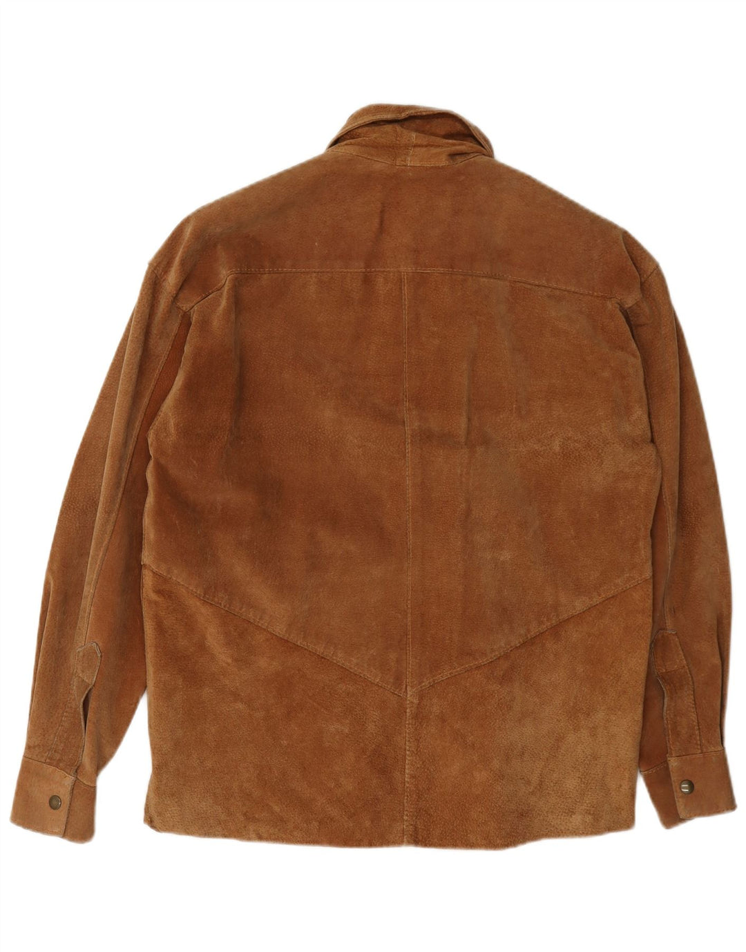 Vintage Herren Wildlederhemd Klein Braun