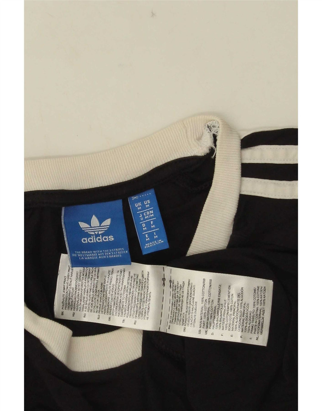 Adidas Herren Grafik T-Shirt Top Medium Schwarz Baumwolle