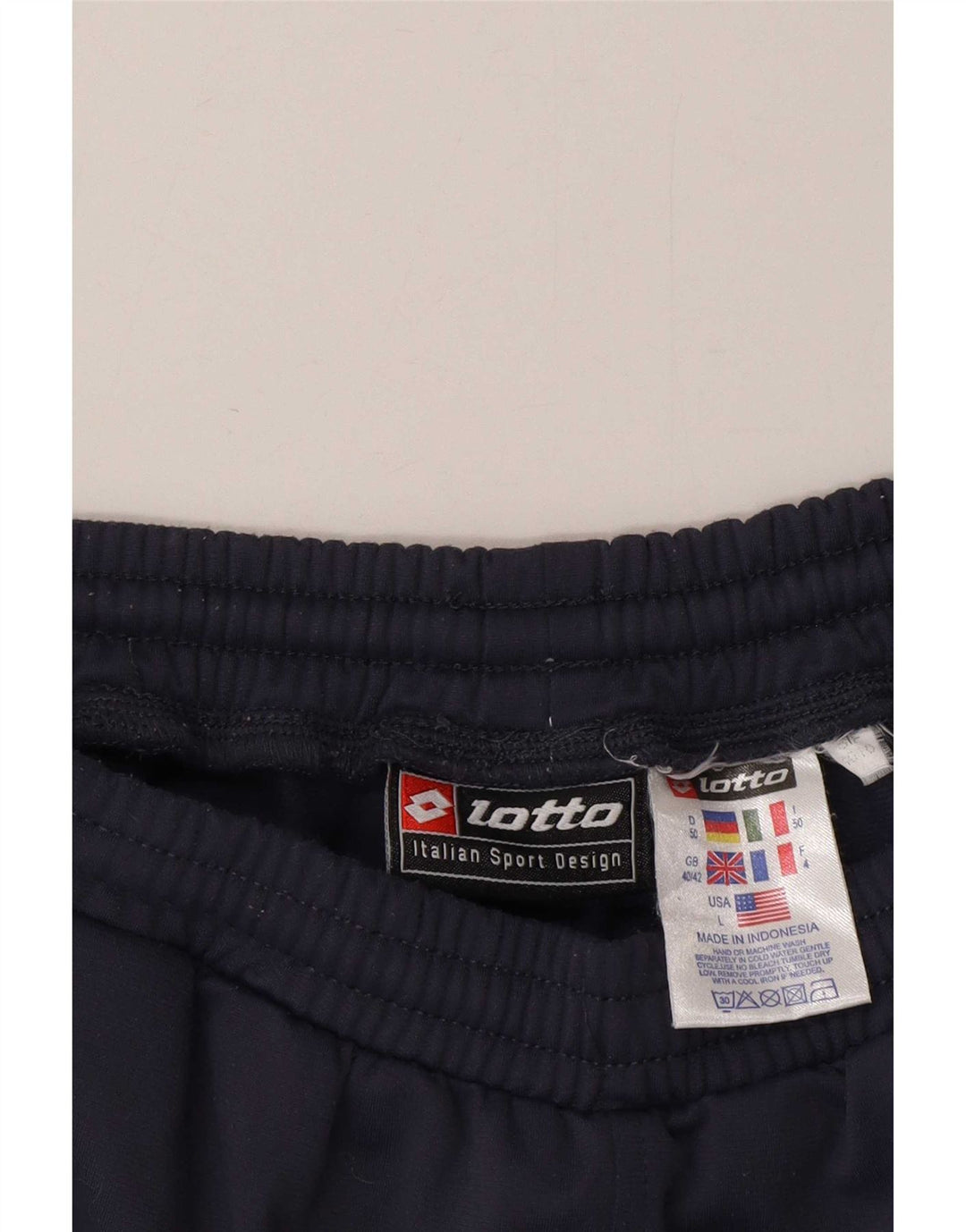 Lotto Herren-Trainingshose, UK 40/42, Größe L, Marineblau, Polyester