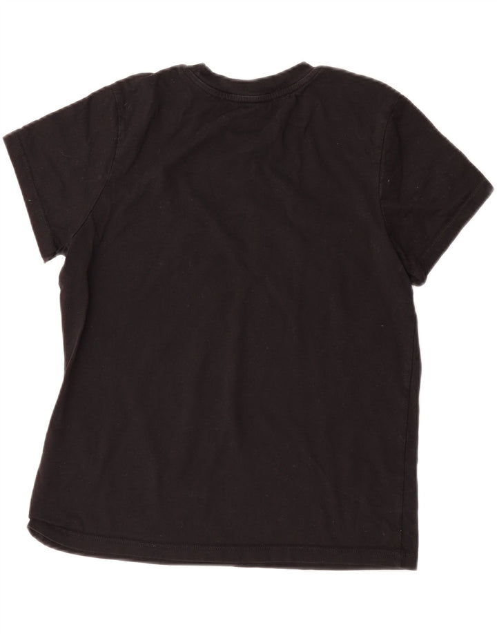 VANS Womens Graphic T-Shirt Top UK 12 Medium Black Cotton