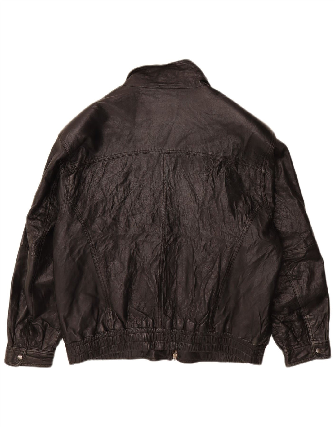 Vintage Herren Lederjacke UK 38 Mittelschwarzes Leder