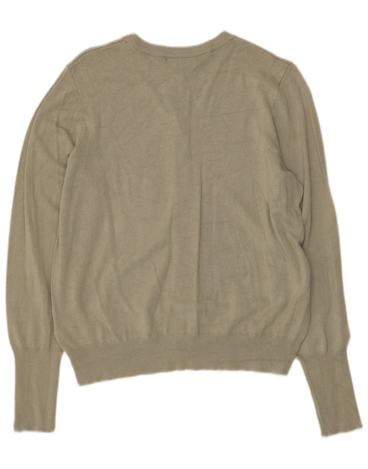 Marks & Spencer Damen-Cardigan-Pullover UK 14 Medium Khaki Viskose