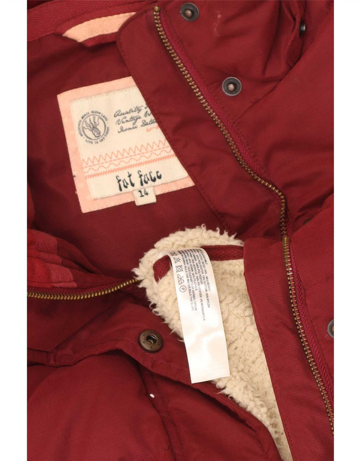 Fat Face Wattierte Weste für Damen, UK 14, Größe L, Kastanienbraun, Polyester
