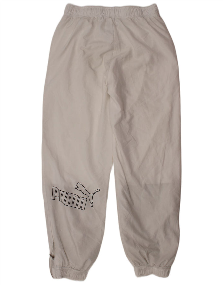 PUMA Jungen-Trainingshose, Jogginghose, 9–10 Jahre, weißes Polyester