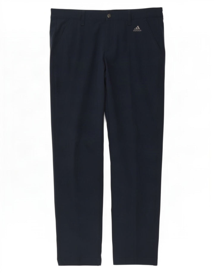 Adidas Herren Slim Chino Hose W34 L32 Marineblau Polyester