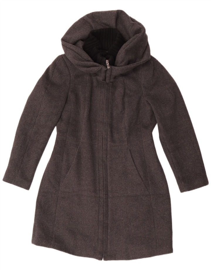 Zara Damen Kapuzenmantel UK 18 XL Grau