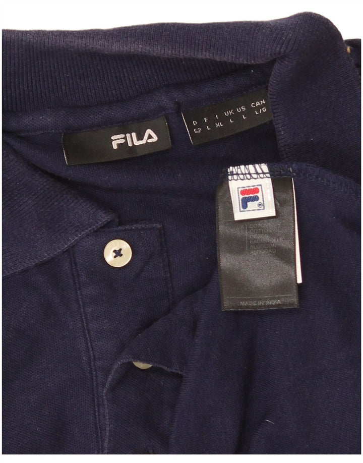 FILA Herren-Poloshirt, große marineblaue Baumwolle