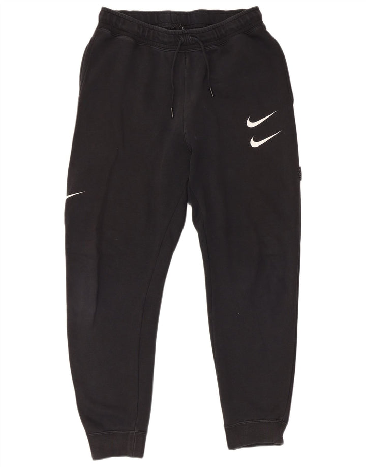 Nike Herren-Trainingsanzug mit Swoosh-Grafik, Jogginghose, Größe S, Schwarz