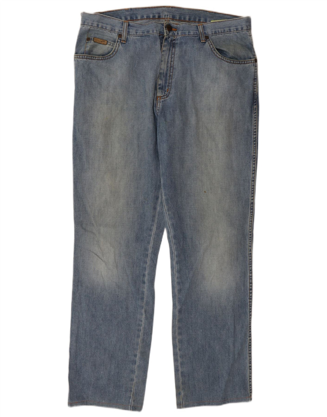 Wrangler Herren Texas Straight Jeans W36 L32 Blaue Baumwolle