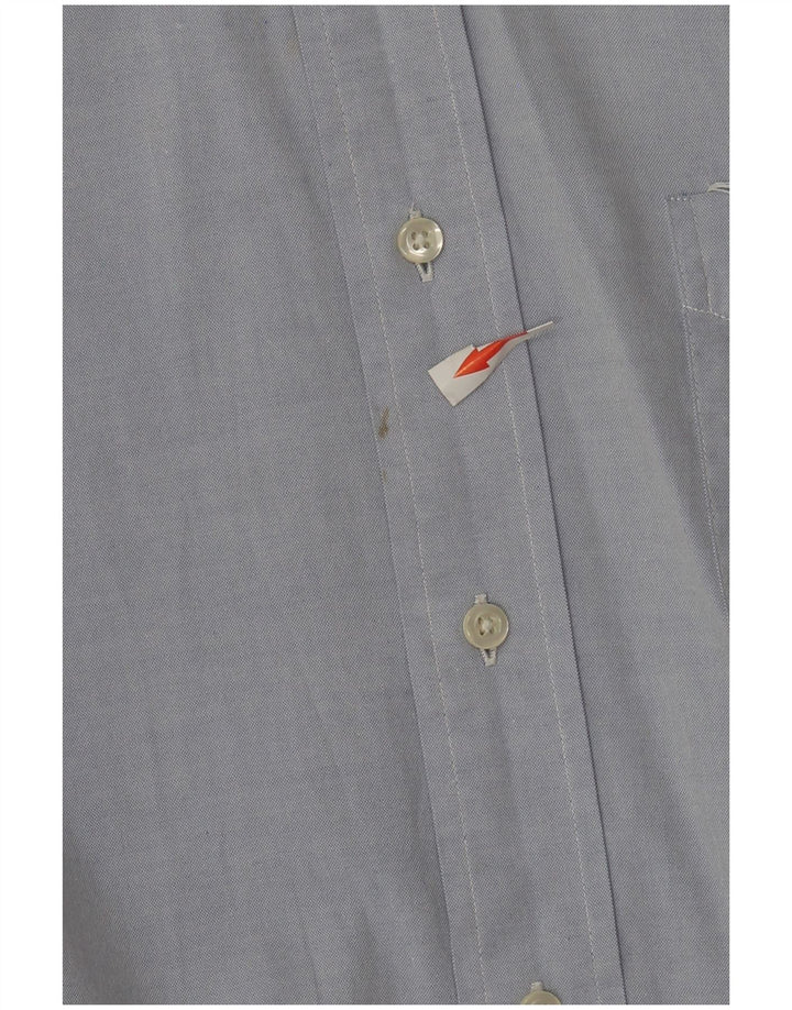 Brooks Brothers Herrenhemd Größe 17 XL Blaue Baumwolle
