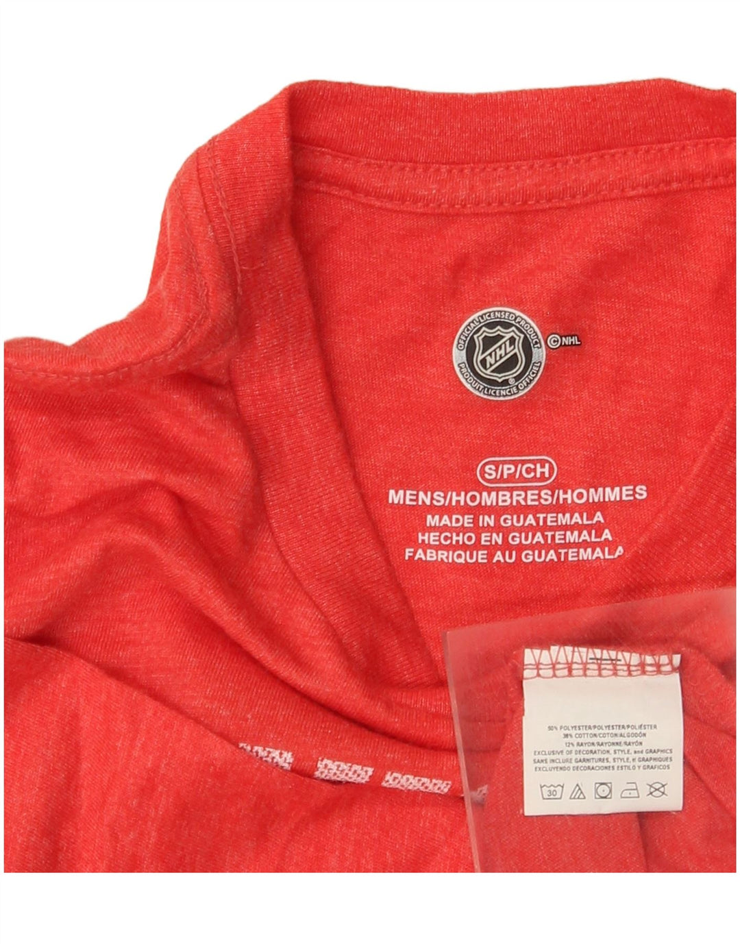 NHL Herren Chicago Blackhawks Grafik-T-Shirt, Oberteil, Größe S, Rot, Polyester