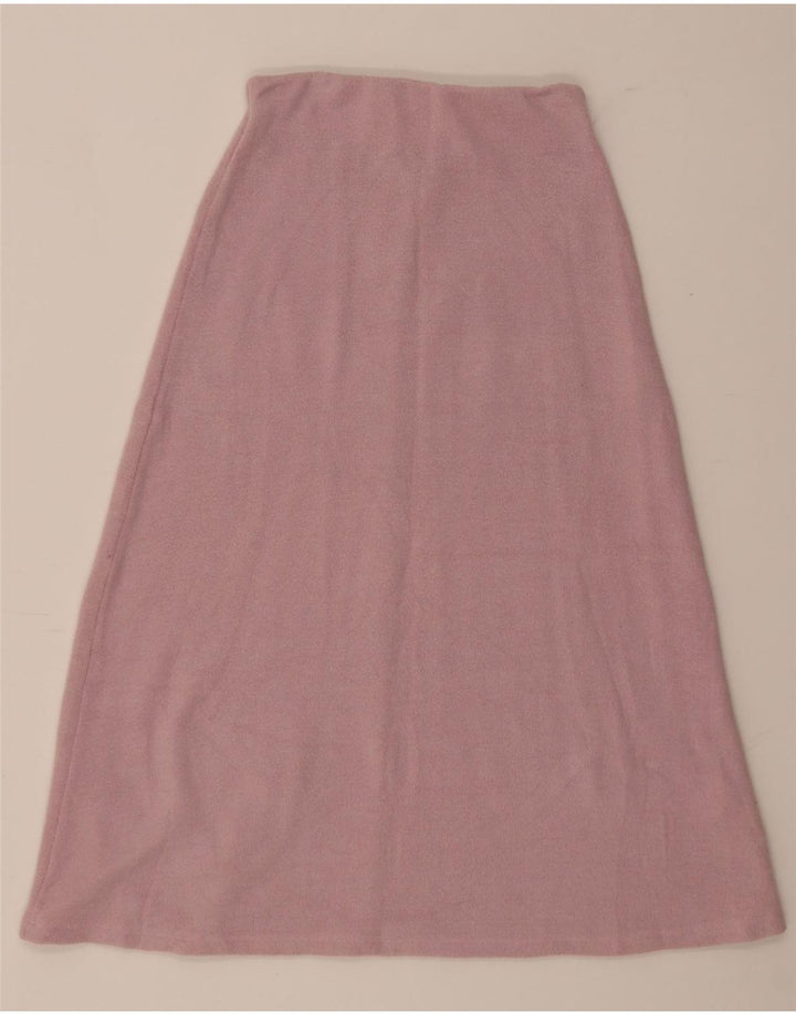 Zara Damen-Strick-A-Linien-Rock, Größe S, W26, Rosa, Polyester