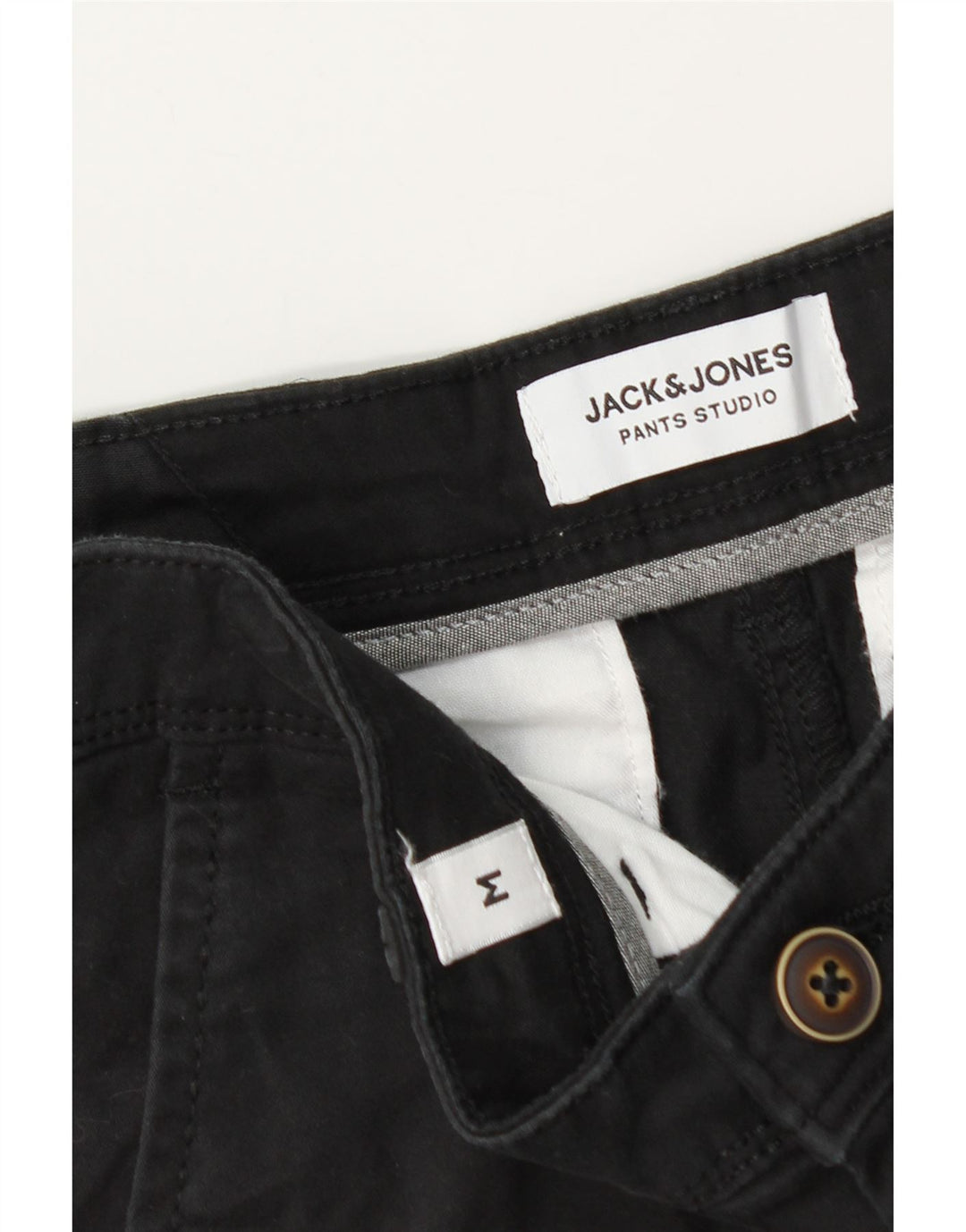 Jack & Jones Herren Chinoshorts Medium W32 Schwarz