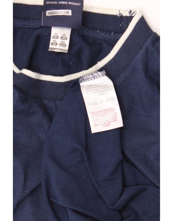 Umbro Herren T-Shirt Top 2XL Marineblau Polyester