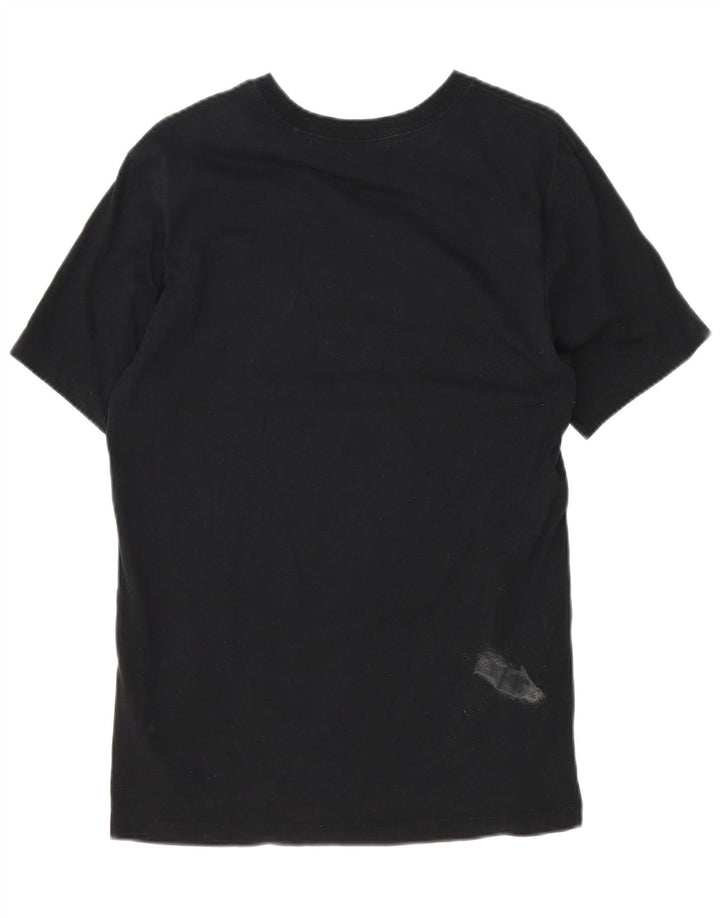 Nike Herren-T-Shirt mit Grafik, mittelgroß, schwarze Baumwolle