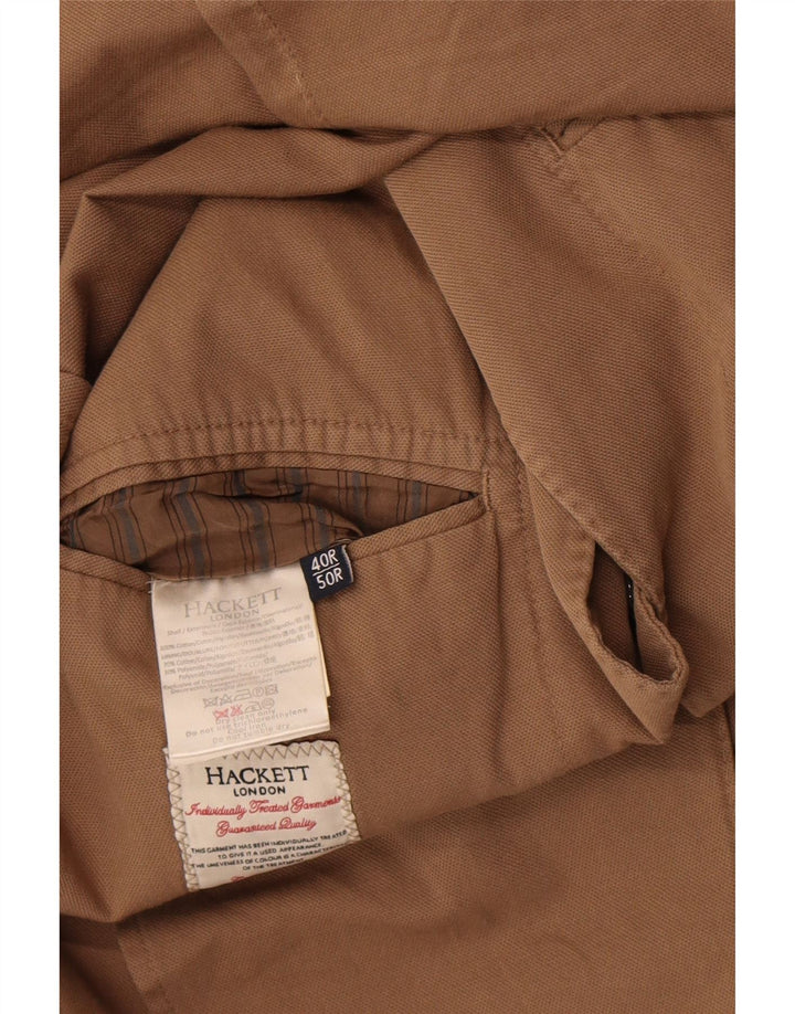 Hackett Herren-Blazer mit 2 Knöpfen, UK 40, Größe L, Beige, Baumwolle