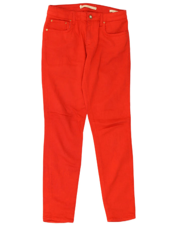 Zara Damen Slim Jeans EU 36 XS W28 L28 Rote Baumwolle
