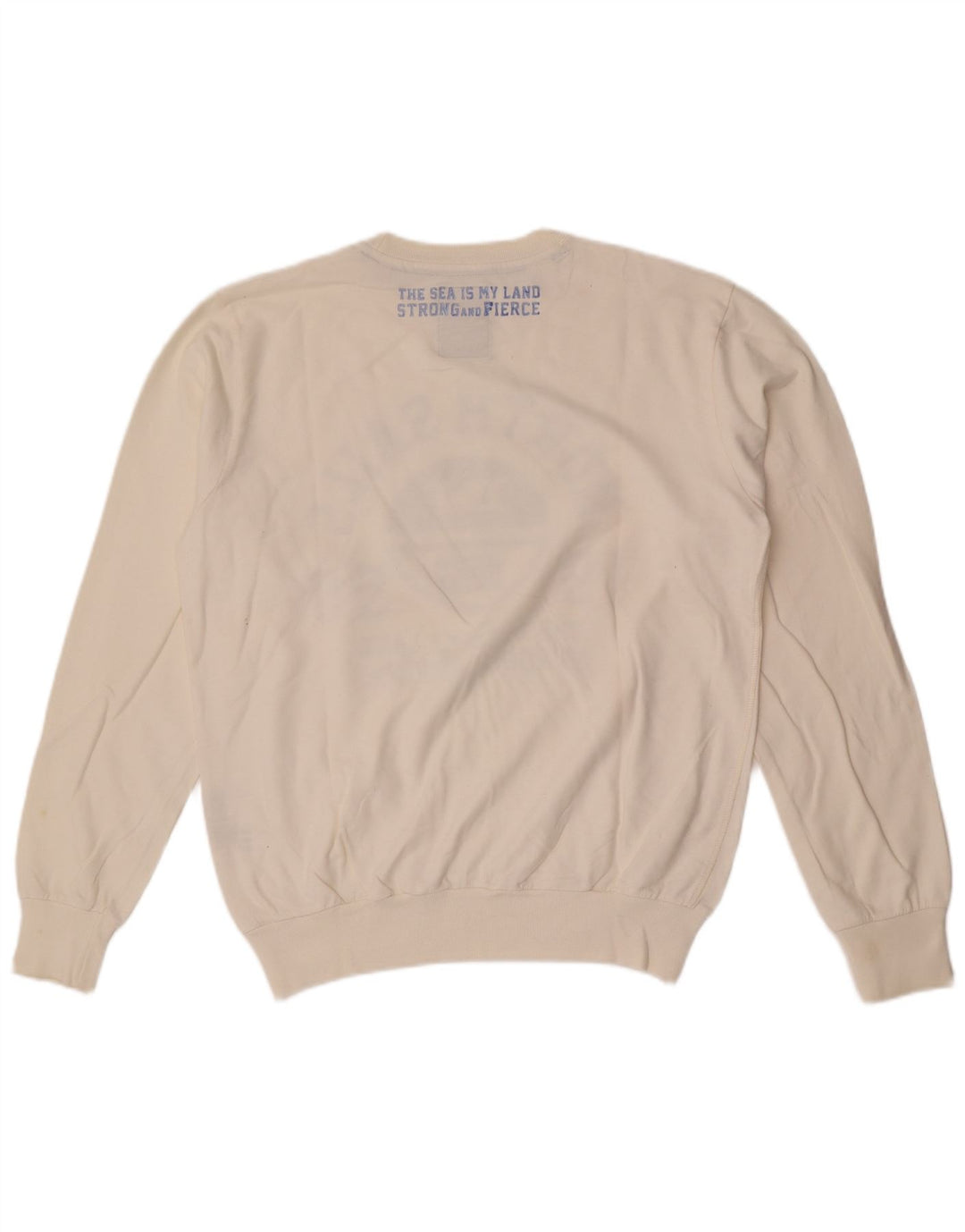 North Sails Herren-Sweatshirt mit Grafik, mittelweiße Baumwolle