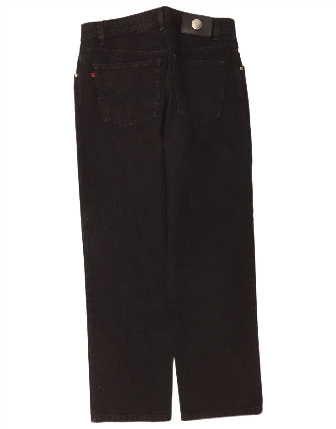 Pierre Cardin Herren Straight Jeans W33 L30 Schwarze Baumwolle
