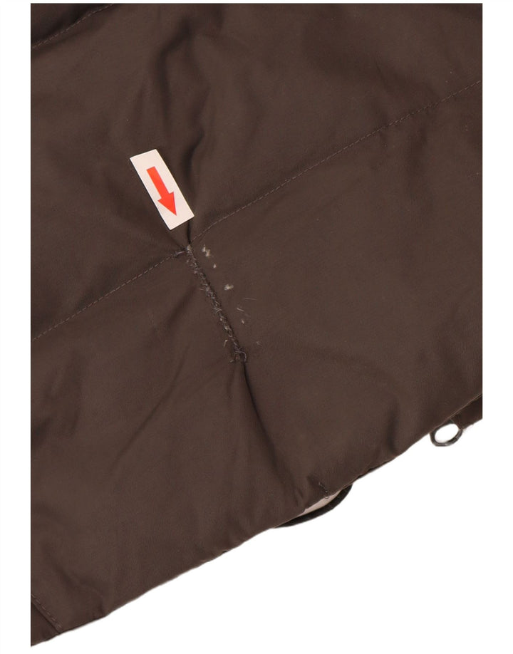 Jack Wolfskin Damen Wattierte Jacke mit Kapuze UK 12/14 Mittelbraunes Polyamid