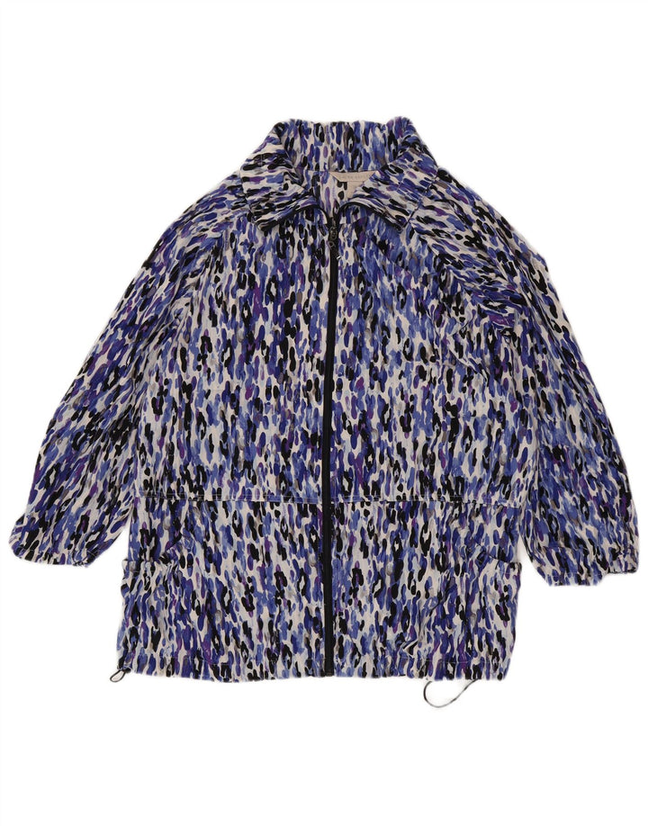 LAURA ASHLEY Damen Windjacke UK 18 XL Mehrfarbiger Tierdruck