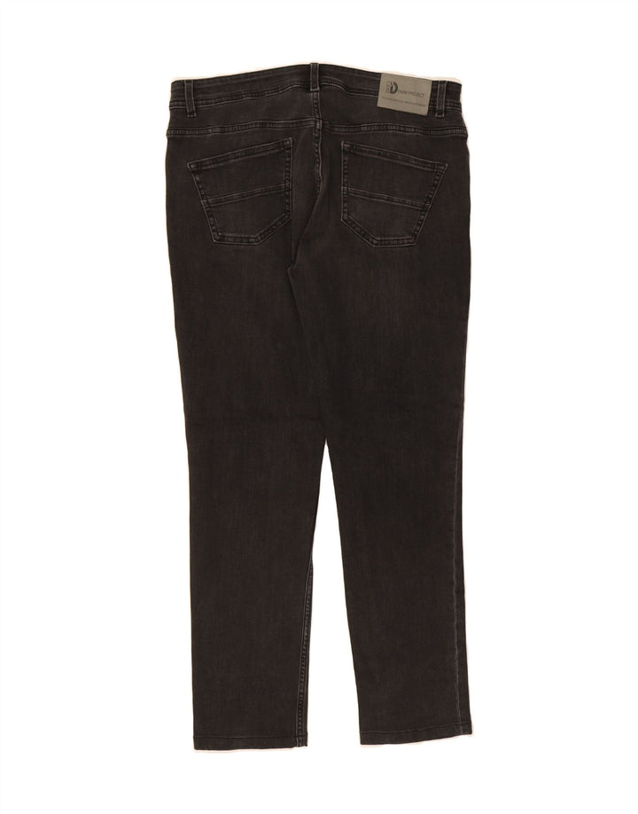 DACK'S Mens Slim Jeans IT 52 XL W36 L29 Black Cotton Vintage Dack's and Second-Hand Dack's from Messina Hembry 