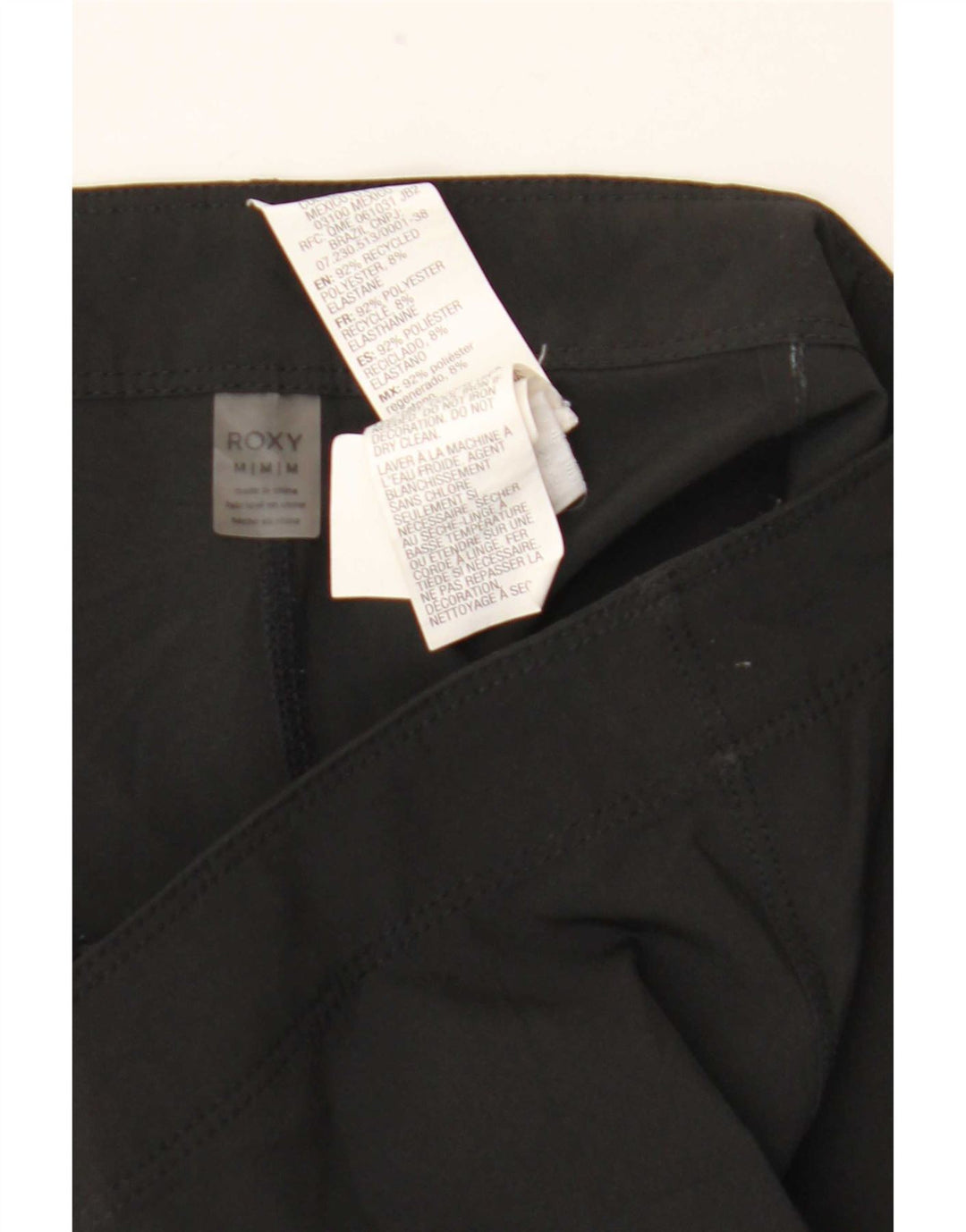 Roxy Damen Badeshorts UK 14 Medium Schwarz Polyester
