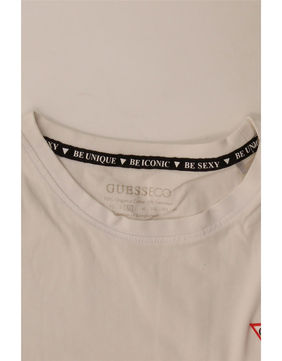 Guess Damen T-Shirt Top UK 12 Medium Weiß