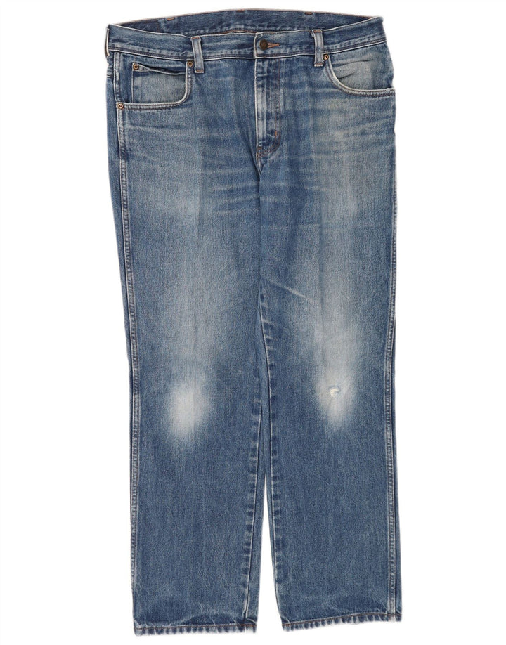 Wrangler Herren-Jeans mit normaler Passform, gerade Passform, W36, L30, Blau, Baumwolle