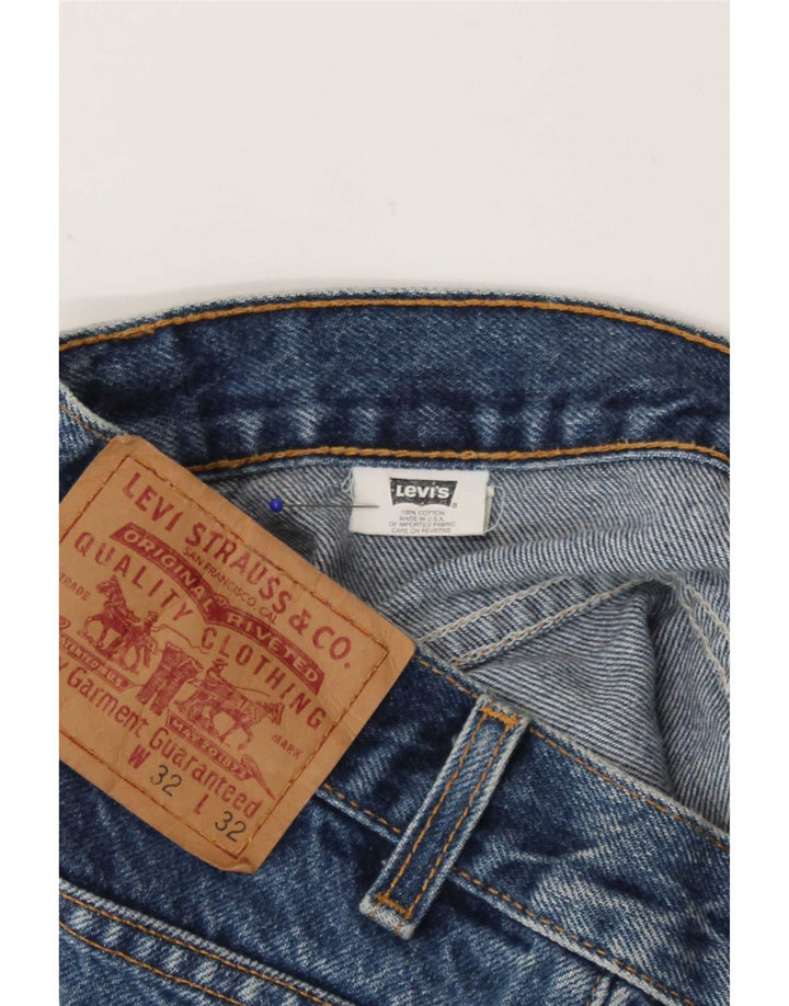 Levi's Damen 517 Jeansshorts W32 Große blaue Baumwolle
